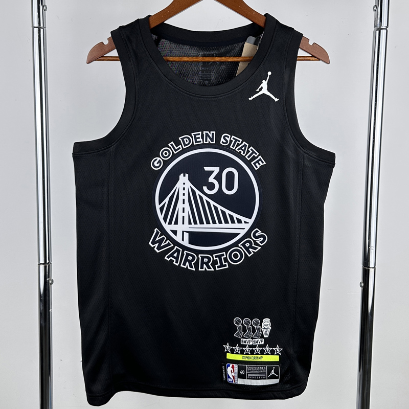 WARRIORS CURRY #30 Black Glory Edition Top Quality Hot Pressing NBA Jersey 荣耀版