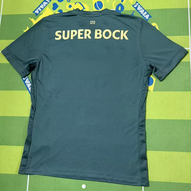26-27 Sporting Lisbon Green 120th Anniversary Fans Soccer Jersey