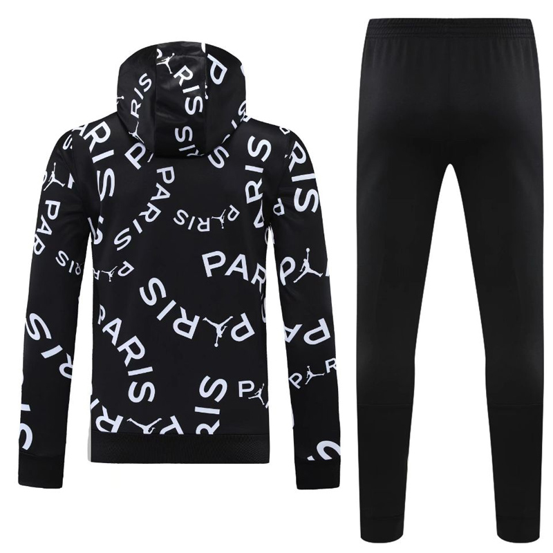 25-26 PSG Black Hoodie Tracksuit (卫衣套装)
