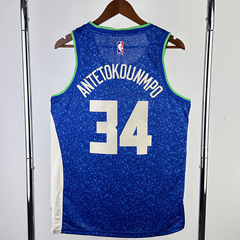 23-24 BUCKS ANTETOKOUNMPO #34 Blue City Edition...