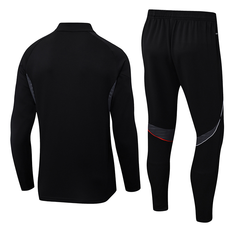 25-26 Ajax Black Half Pull Tracksuit (半拉链)