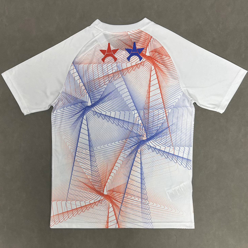26-27 PSG White Blue Red Training shirts