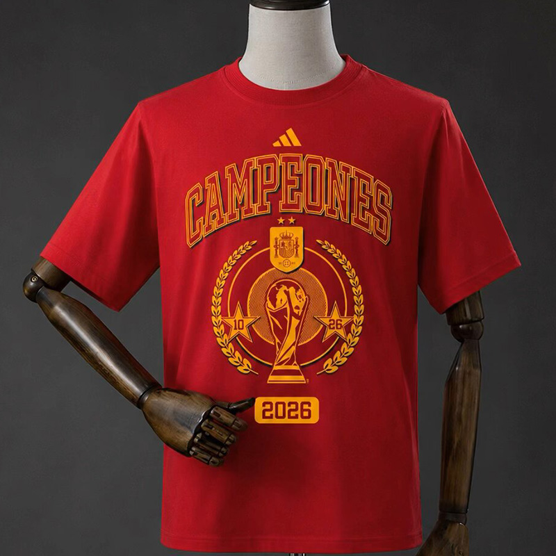 2026 Spain Red Campeones High Quality T-Shirt