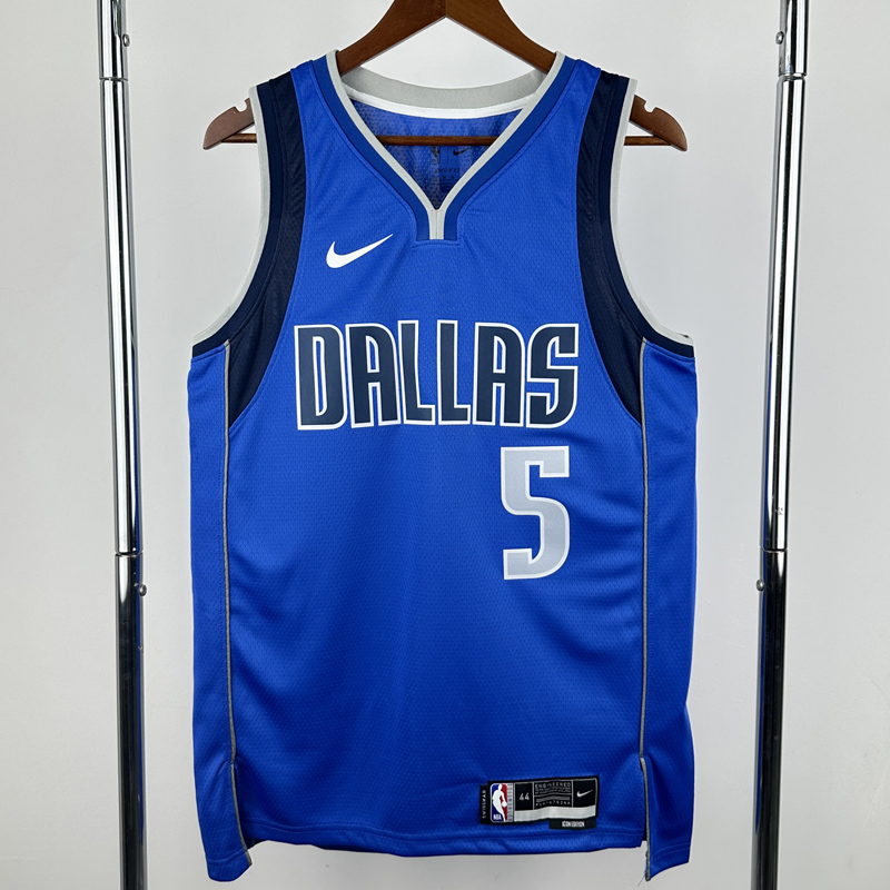 22-23 Dallas Mavericks RUSSELL #5 Blue Top Quality Hot Pressing NBA Jersey(V领)