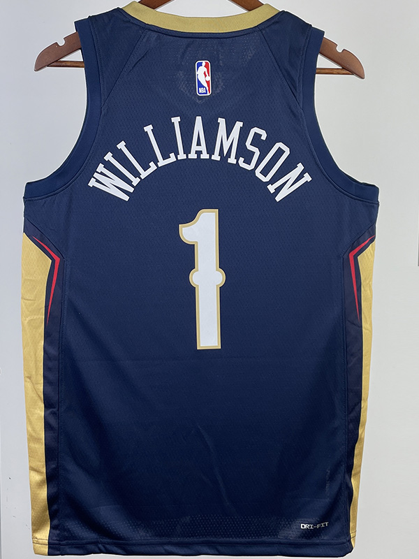 22-23 Pelicans WILLIAMSON #1 Royal Blue Top Qua...