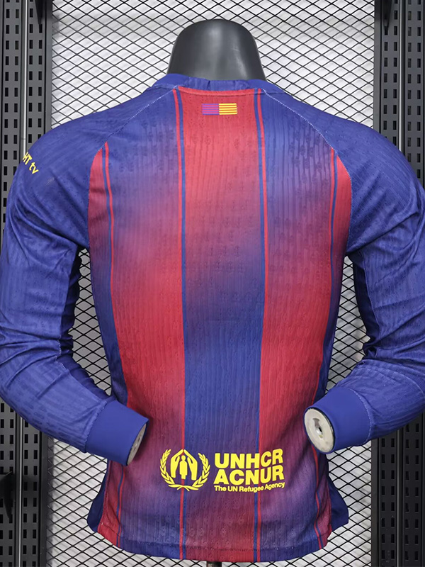 25-26 BAR Home Long Sleeve Player Version Soccer Jersey (长袖球员)