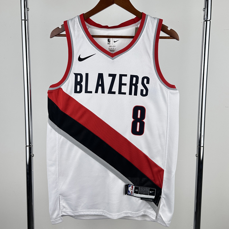 22-23 Trail Blazers AVDIJA #8 White Top Quality Hot Pressing NBA Jersey