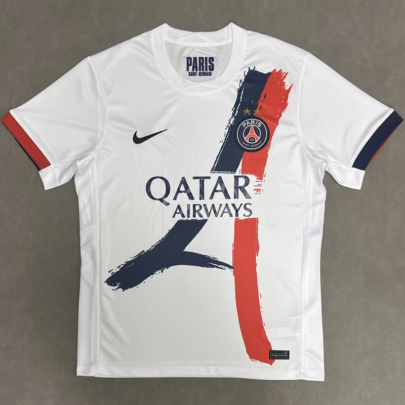 25-26 PSG Away 2 Star Champions of Europe 26 Fans Soccer Jersey (Embroidered 刺绣2星)
