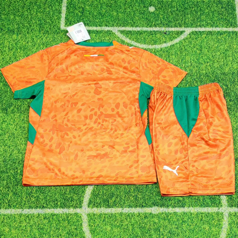 26-27 Ivory Coast Home Kids Soccer Jersey