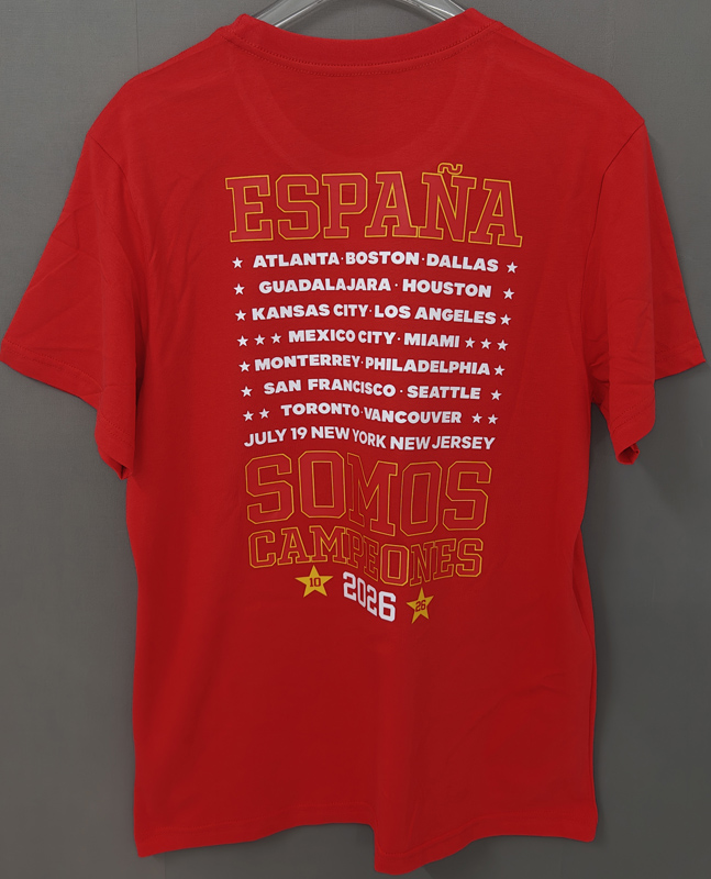 2026 Spain Red Campeones High Quality T-Shirt (三叶标)