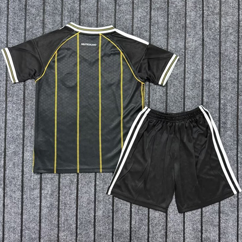 26-27 Germany Third Black Gold Kids Soccer Jersey