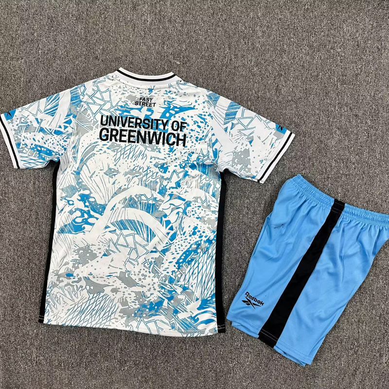 25-26 Charlton Athletic Away Kids Soccer Jersey