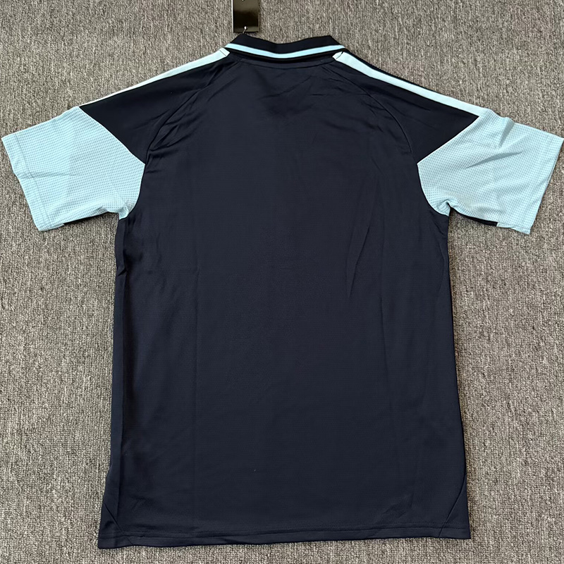 26-27 Argentina Royal blue Polo Short Sleeve (半拉链)
