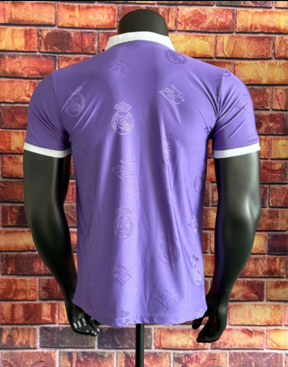 25-26 RMA Purple Special Edition Player Version Training Shirts *翻领