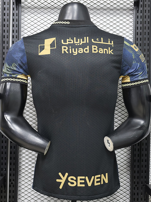 2026 Al-Hilal Blue Black Special Edition Player Version Soccer Jersey (金广告)