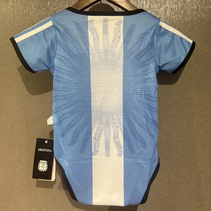 26-27 World Cup Argentina Messi Farewell Match Baby Infant Crawl Suit