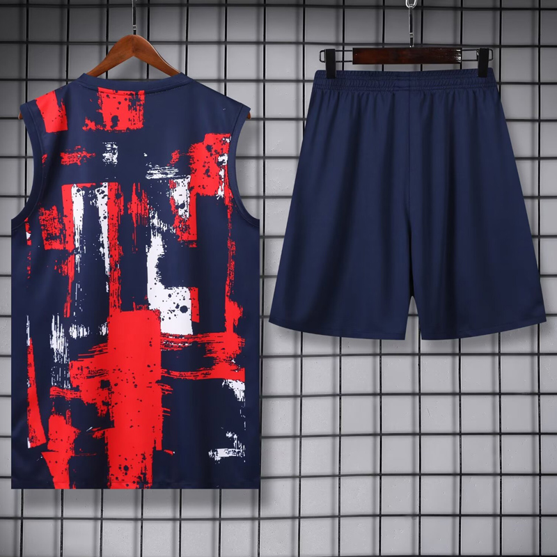 24-25 PSG Royal blue Tank top and shorts suit