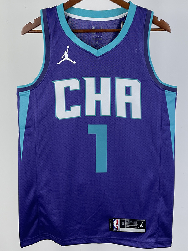2019-20 HORNETS BALL #1 Blue CHA Top Quality Ho...