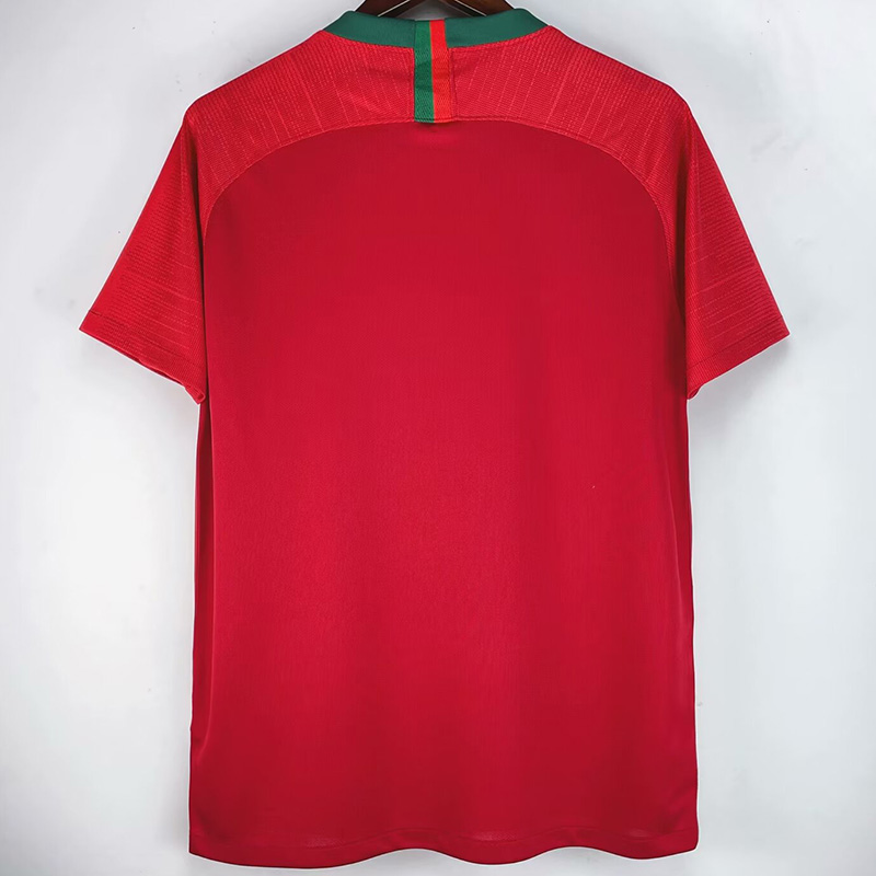 2018 Portugal Home Retro Soccer Jersey