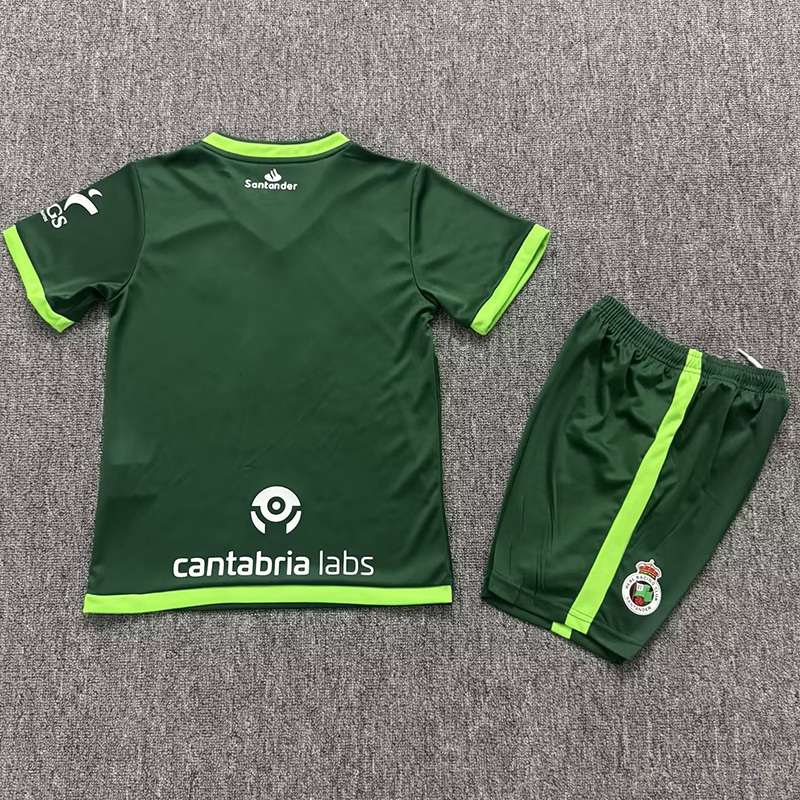 25-26 Racing de Santander Away Kids Soccer Jersey