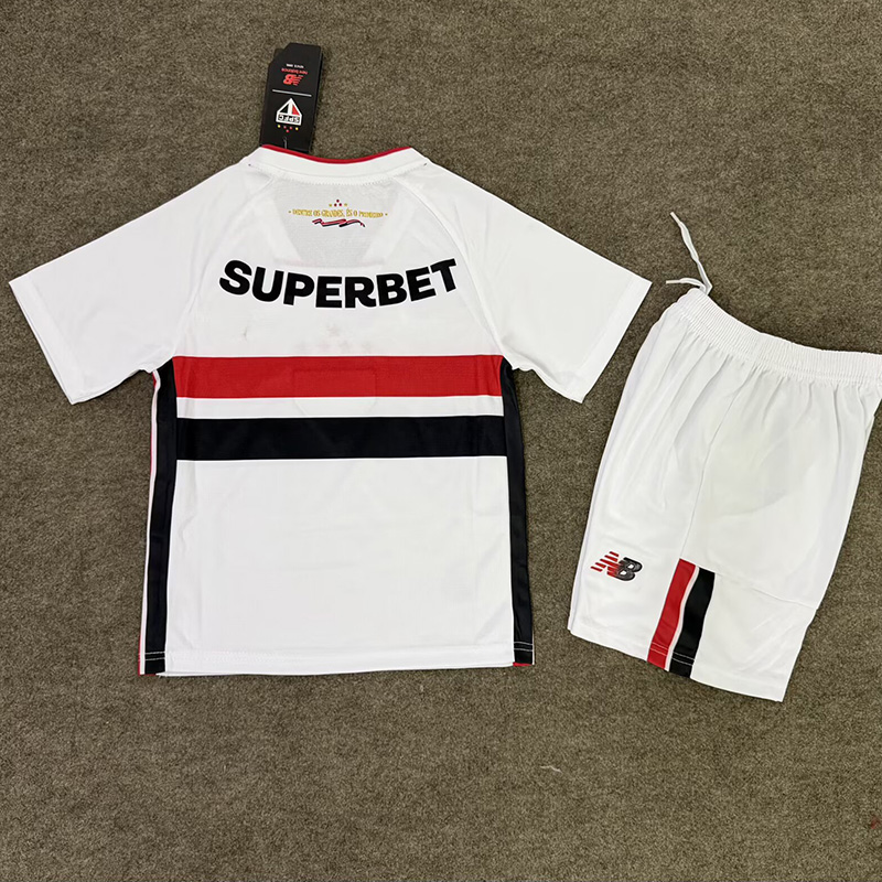 26-27 Sao Paulo Home Kids Soccer Jersey