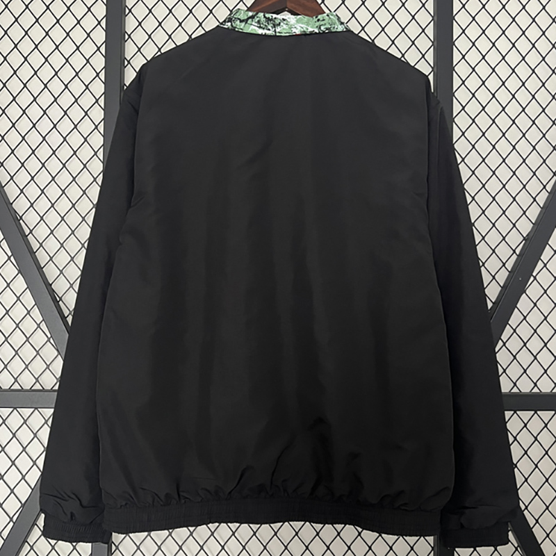 2024 Man Utd Black & Green Double Sided Windbre...