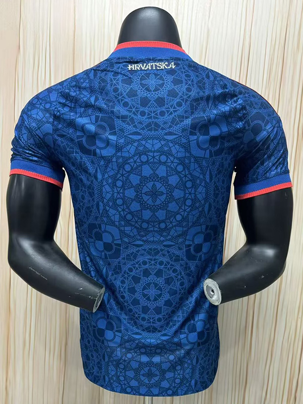 26-27 Croatia Blue Player Version Soccer Jersey (ad)