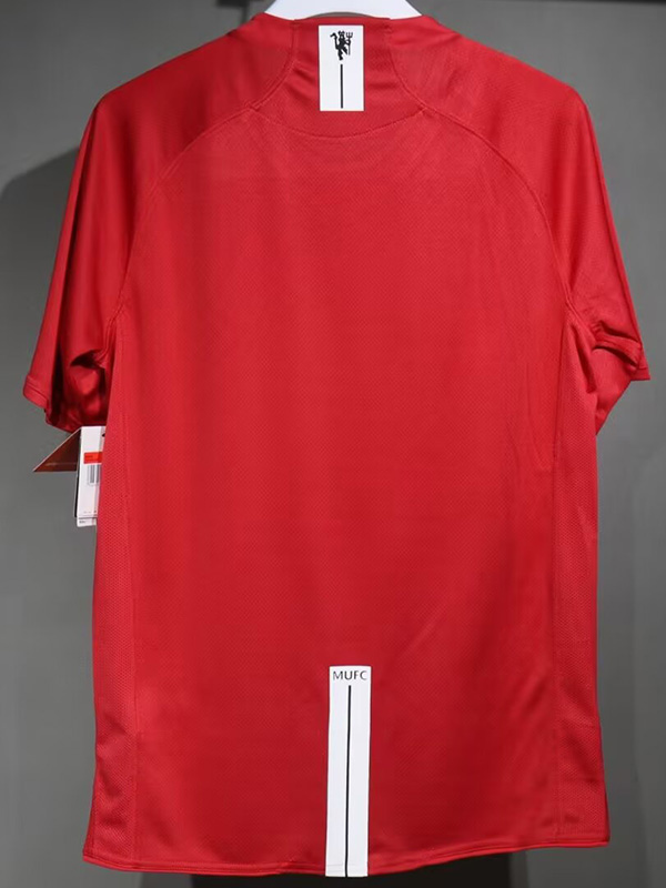 2007-2008 Man Utd Home Player Version 球员 Retro Soccer Jersey