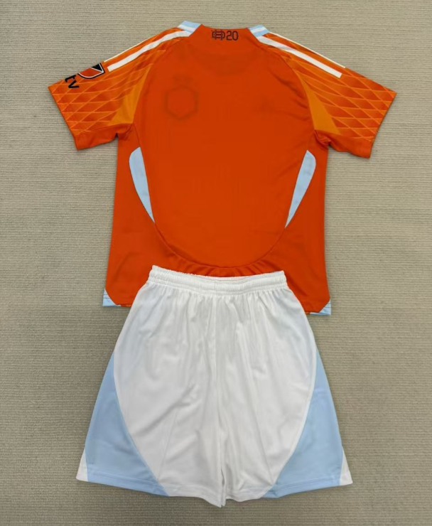 25-26 Houston Dynamo Home Kids Soccer Jersey (带章)