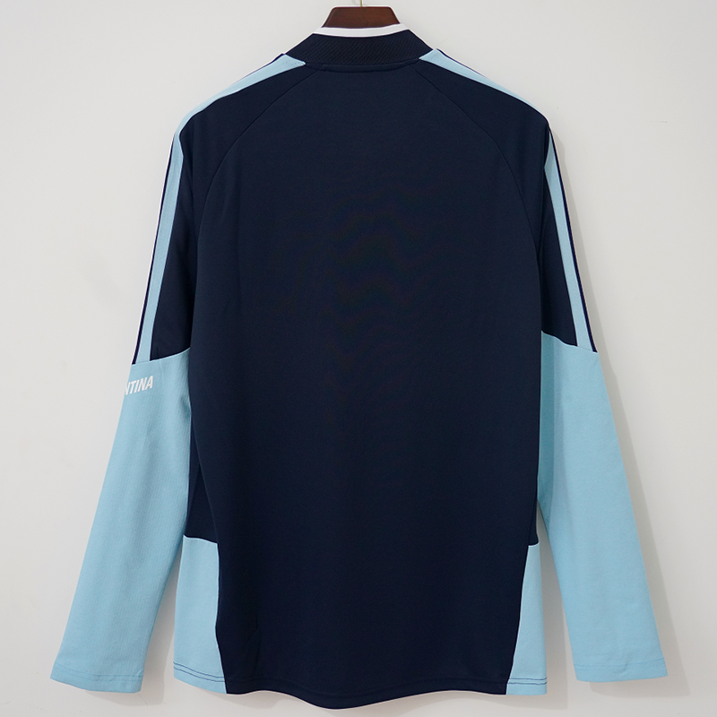 26-27 Argentina Royal blue Top Half Pull Tracksuit (半拉上衣)