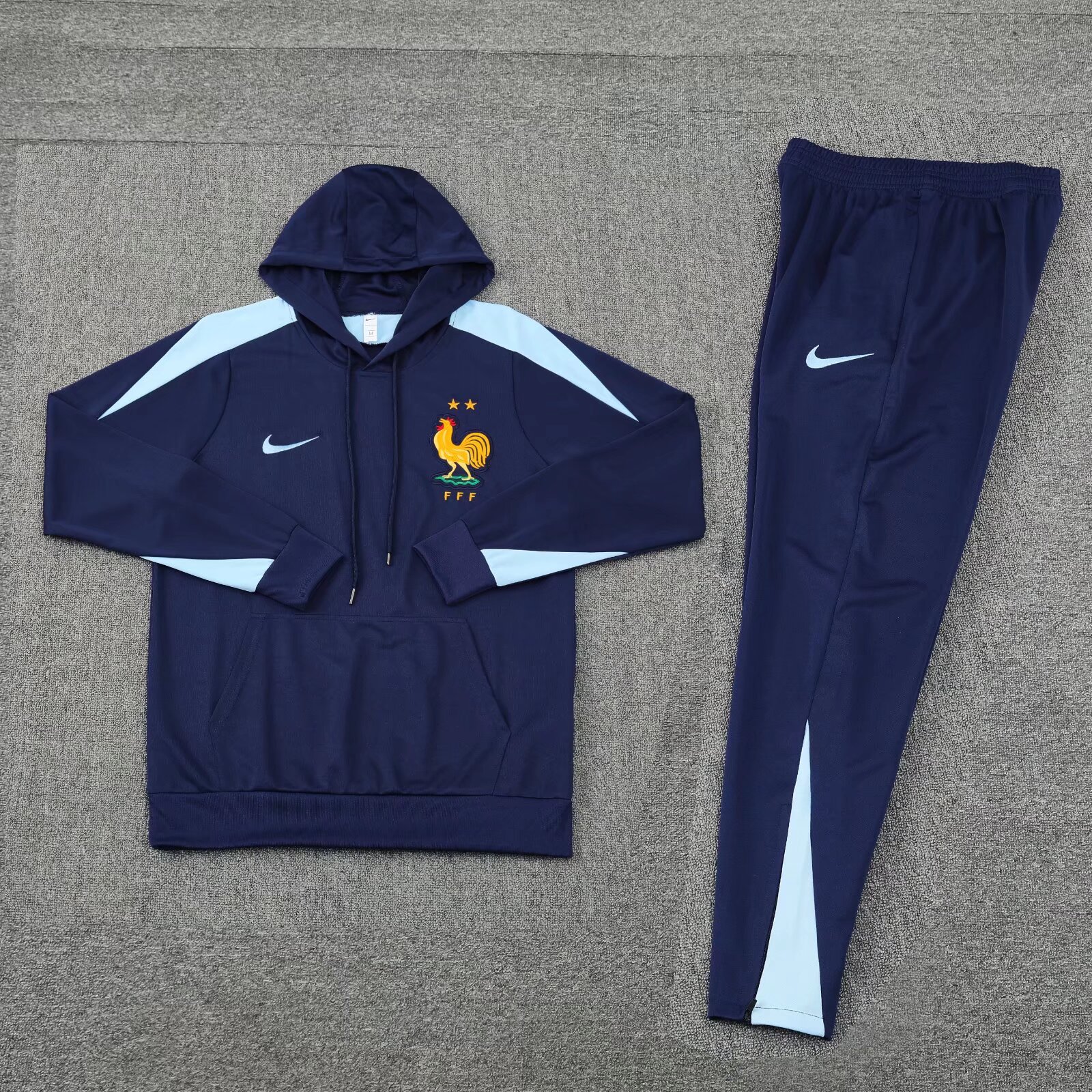 24-25 France blue Hoodie Jacket Tracksuit