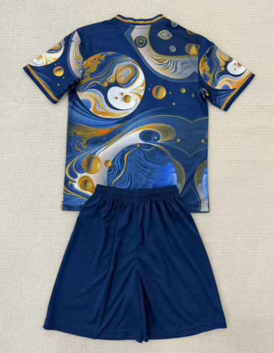 25-26 Man City Blue Concept Edition Kids Soccer Jersey