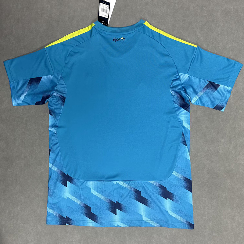 26-27 Spain Blue Goalkeeper Fans Soccer Jersey