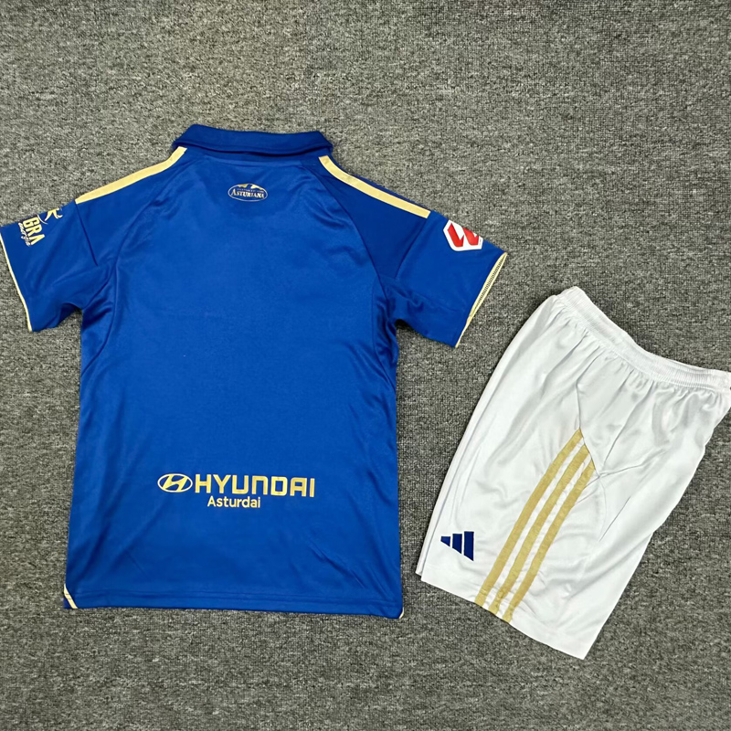 25-26 Real Oviedo Home Kids Soccer Jersey