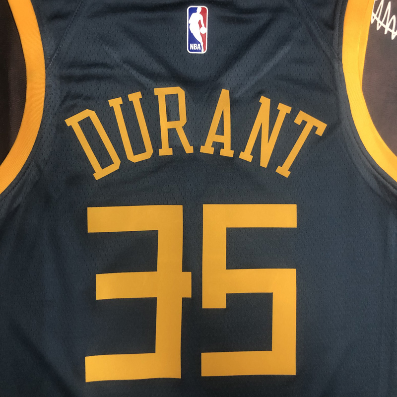 2018 WARRIORS DURANT #35 Black GrayTop Quality ...