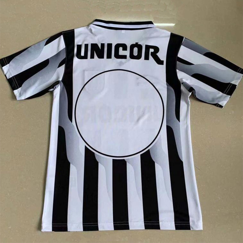 1998-1999 Santos FC White and Black Retro Socce...