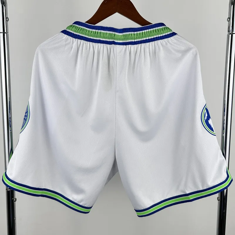 23-24  TIMBERWOLVES White City Edition Top Quality NBA Pants
