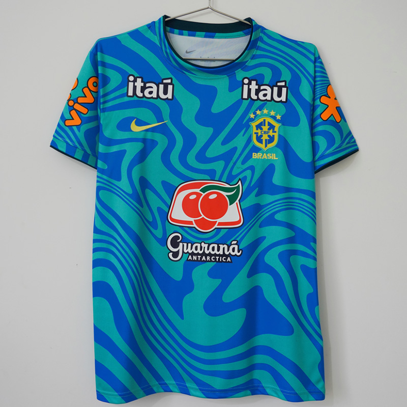 26-27 Brazil Blue Green Training shirts