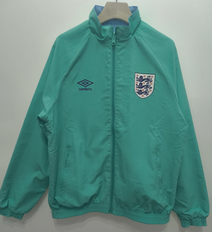 24-25 England Blue & Green Double Sided Windbreaker (双面风衣)