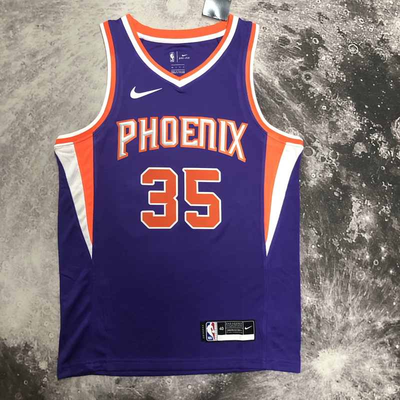 SUNS DURANT #35 Purple Top Quality Hot Pressing...