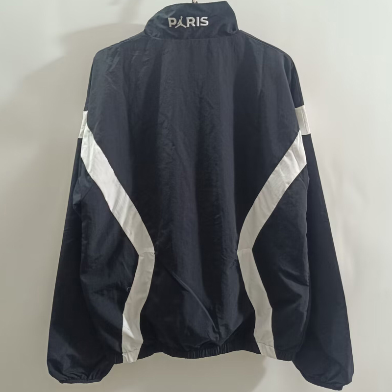 25-26 PSG Jordan Black Windbreaker