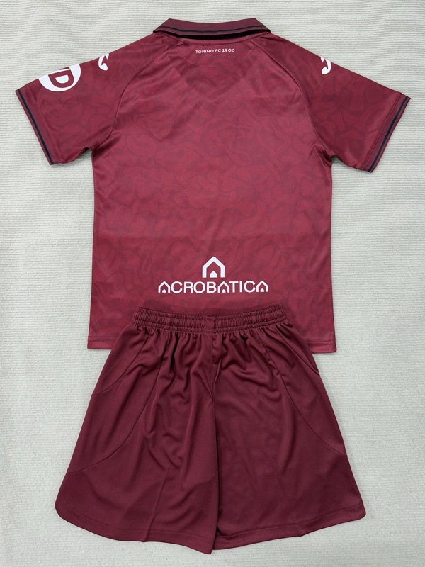 25-26 Torino Home Kids Soccer Jersey