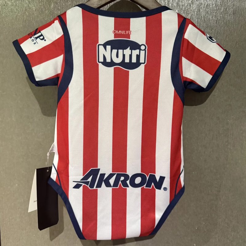 26-27 Chivas Guadalajara Home Baby Infant Crawl Suit