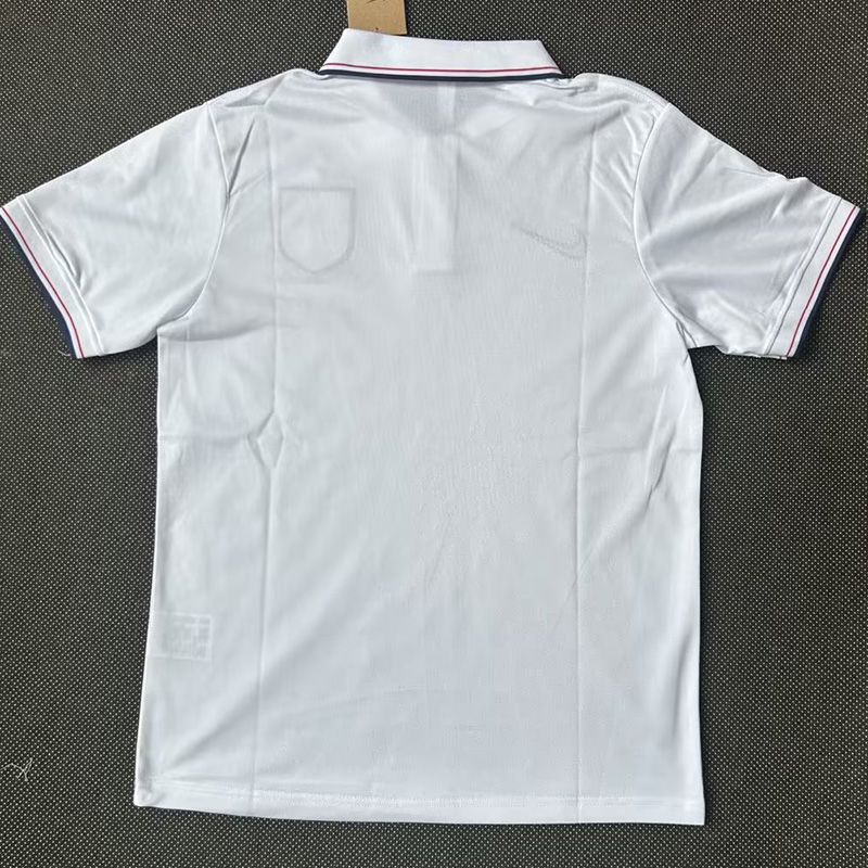 21-23 England White Classic Polo Short Sleeve