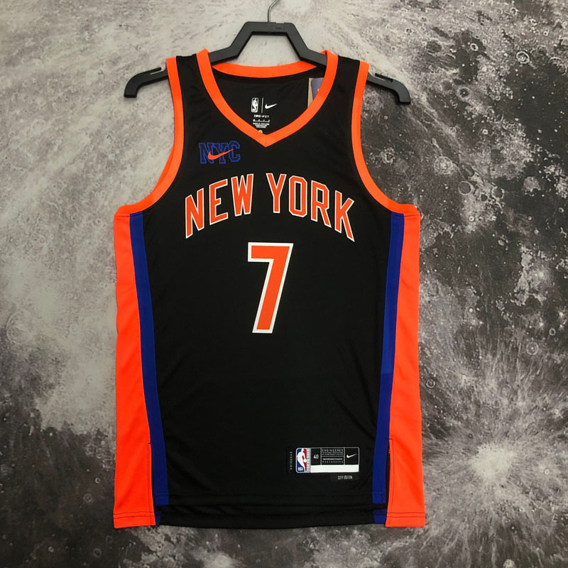 22-23 KNICKS ANTHONY #7 Black City Edition Top ...