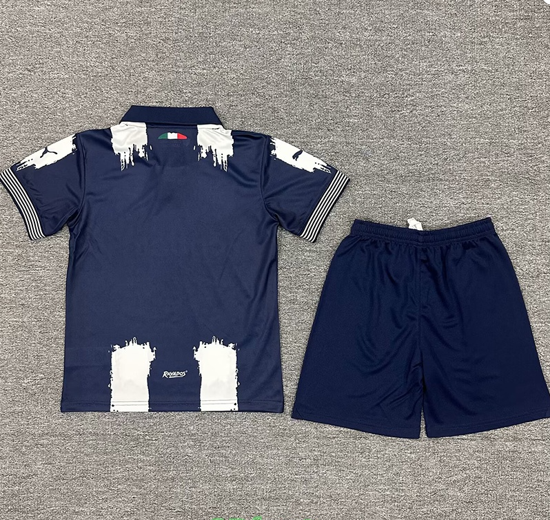 25-26 Monterrey Royal Blue Kids Soccer Jersey