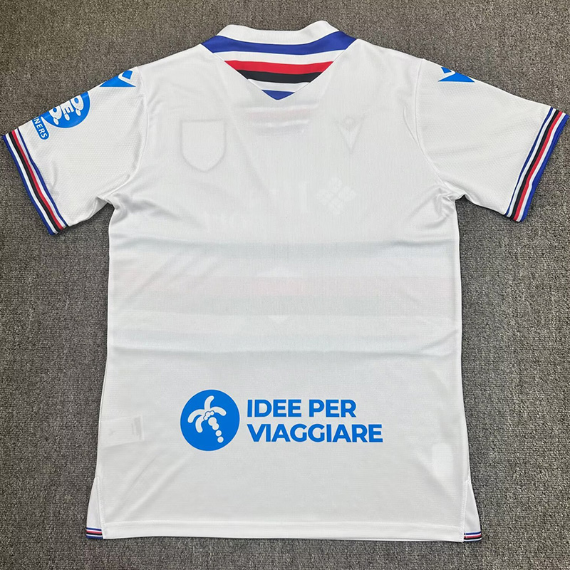 25-26 Sampdoria Away Fans Soccer Jersey