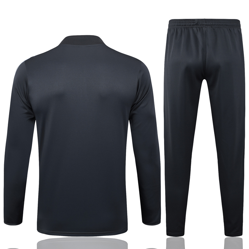 25-26 Argentina Dark gray Half Pull Tracksuit #B2529(半拉链)