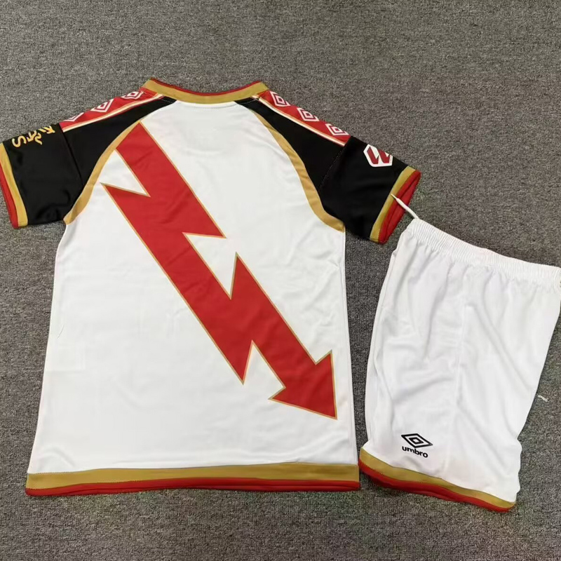26-27 Rayo Vallecano Home Kids Soccer Jersey