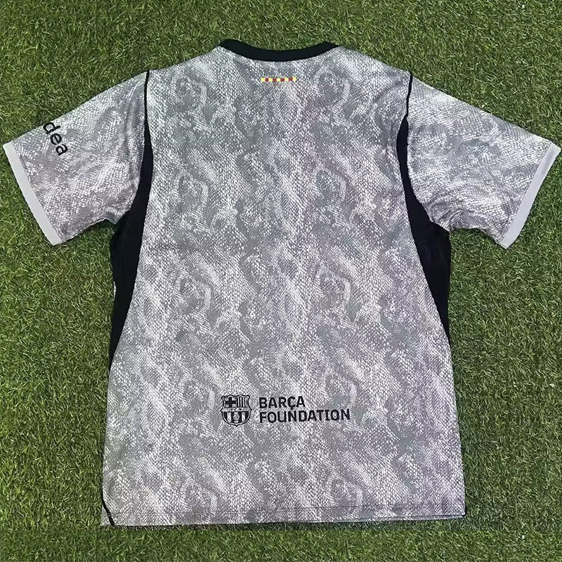 26-27 BAR Grey Goalkeeper Fans Soccer Jersey